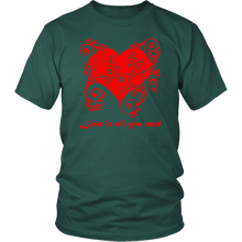 Load image into Gallery viewer, Love is all you need Hearts T-shirt - NJExpat