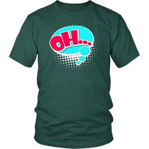 OH! T-Shirt Gift Tee Speech Bubble Cartoon Comic style - NJExpat