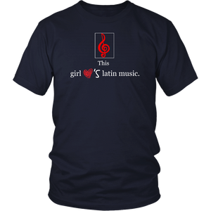 This Girl Loves Latin Music T-shirt Tee Gift - NJExpat