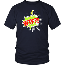 Load image into Gallery viewer, WTF?! T-shirt Cartoon Comic Gift Tee Speech Bubble - NJExpat