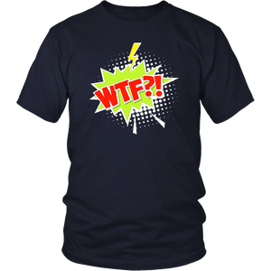 WTF?! T-shirt Cartoon Comic Gift Tee Speech Bubble - NJExpat