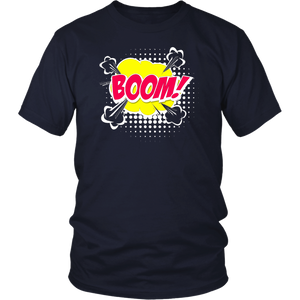 Boom! T-shirt Gift Tee Cartoon Comic Speech Bubble style - NJExpat