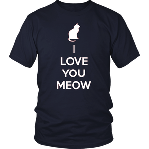 I Love You Meow T-shirt Gift Tee for Cat lover Pet Owners - NJExpat