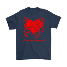 Load image into Gallery viewer, Love is all you need Hearts T-shirt - NJExpat