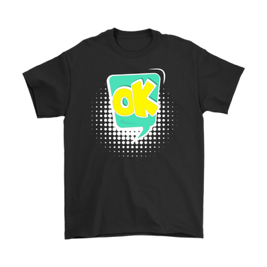 OK! T-shirt Gift Tee Speech Bubble Cartoon Comic Style - NJExpat