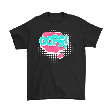 OOPS! T-shirt Gift Tee Cartoon Comic Speech Bubbles - NJExpat