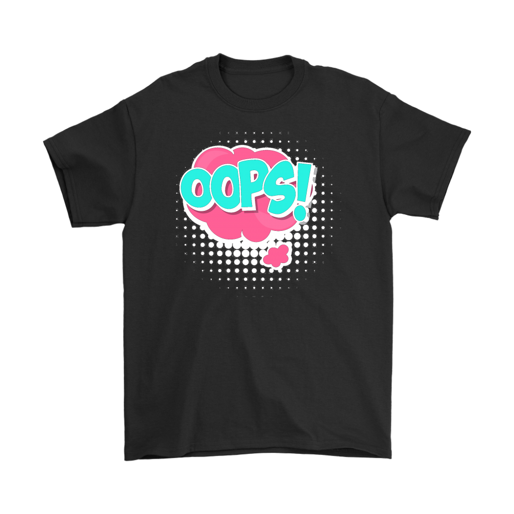 OOPS! T-shirt Gift Tee Cartoon Comic Speech Bubbles - NJExpat