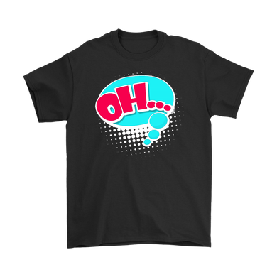 OH! T-Shirt Gift Tee Speech Bubble Cartoon Comic style - NJExpat