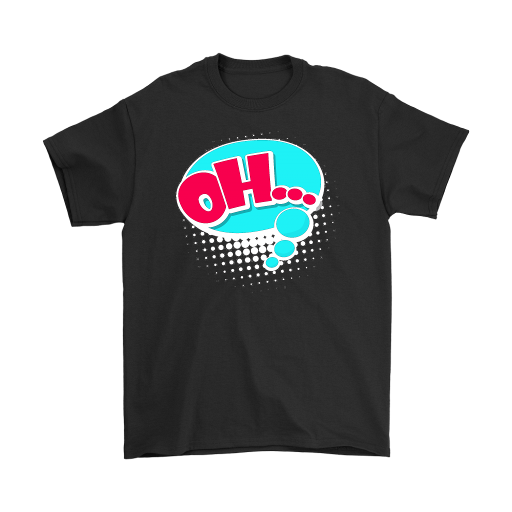 OH! T-Shirt Gift Tee Speech Bubble Cartoon Comic style - NJExpat