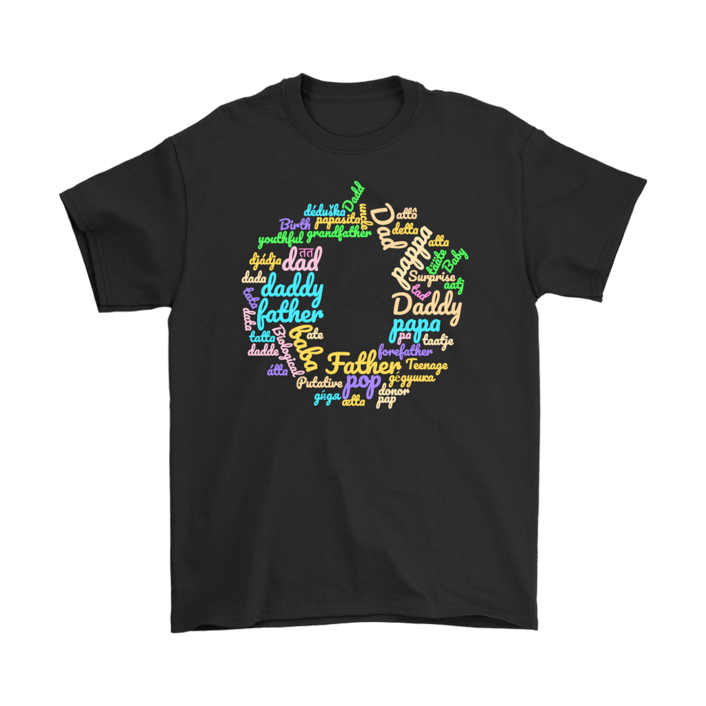 Father's Day T-shirt Gift Tee for all Dads in many languages - NJExpat