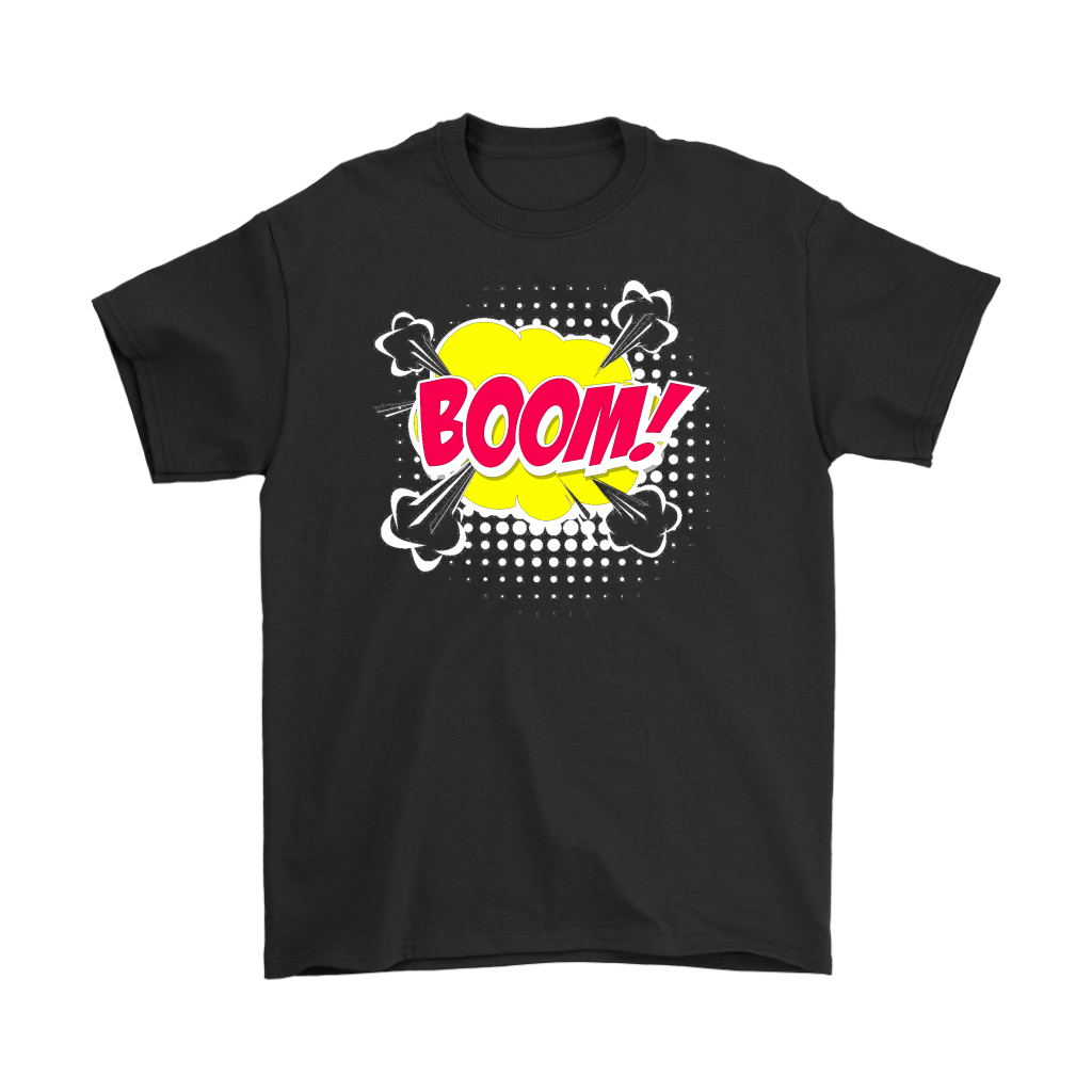 Boom! T-shirt Gift Tee Cartoon Comic Speech Bubble style - NJExpat