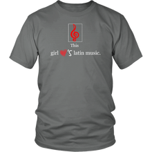 Load image into Gallery viewer, This Girl Loves Latin Music T-shirt Tee Gift - NJExpat