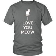 Load image into Gallery viewer, I Love You Meow T-shirt Gift Tee for Cat lover Pet Owners - NJExpat