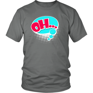 OH! T-Shirt Gift Tee Speech Bubble Cartoon Comic style - NJExpat