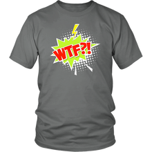 Load image into Gallery viewer, WTF?! T-shirt Cartoon Comic Gift Tee Speech Bubble - NJExpat