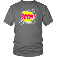 Load image into Gallery viewer, Boom! T-shirt Gift Tee Cartoon Comic Speech Bubble style - NJExpat