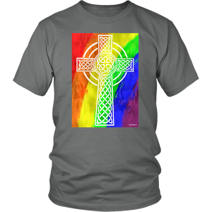 Rainbow cross Gift T-shirt for Easter, Religion, Christian - NJExpat