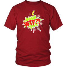 Load image into Gallery viewer, WTF?! T-shirt Cartoon Comic Gift Tee Speech Bubble - NJExpat