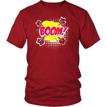 Load image into Gallery viewer, Boom! T-shirt Gift Tee Cartoon Comic Speech Bubble style - NJExpat