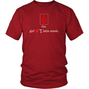 This Girl Loves Latin Music T-shirt Tee Gift - NJExpat