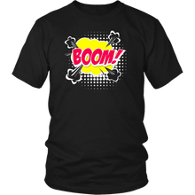 Load image into Gallery viewer, Boom! T-shirt Gift Tee Cartoon Comic Speech Bubble style - NJExpat