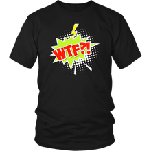 Load image into Gallery viewer, WTF?! T-shirt Cartoon Comic Gift Tee Speech Bubble - NJExpat