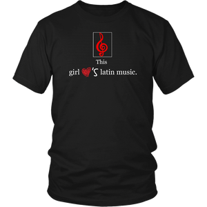 This Girl Loves Latin Music T-shirt Tee Gift - NJExpat