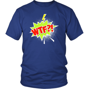 WTF?! T-shirt Cartoon Comic Gift Tee Speech Bubble - NJExpat