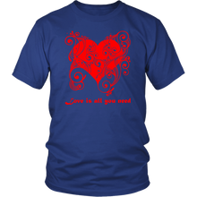 Load image into Gallery viewer, Love is all you need Hearts T-shirt - NJExpat
