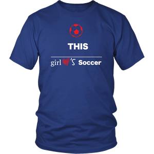 This Girl Loves Soccer T-shirt, Gift Tee - NJExpat