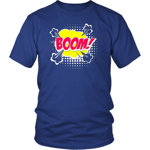 Boom! T-shirt Gift Tee Cartoon Comic Speech Bubble style - NJExpat