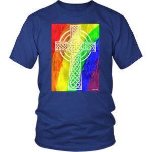 Rainbow cross Gift T-shirt for Easter, Religion, Christian - NJExpat