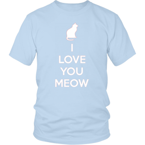 I Love You Meow T-shirt Gift Tee for Cat lover Pet Owners - NJExpat