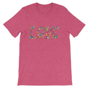 Love is all you need, Valentines Day Heart T-shirt Tee Short-Sleeve Unisex T-Shirt - NJExpat