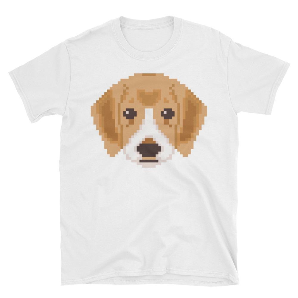 Adorable Pixel Puppy Short-Sleeve Unisex T-Shirt, great gift - NJExpat