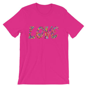 Love is all you need, Valentines Day Heart T-shirt Tee Short-Sleeve Unisex T-Shirt - NJExpat