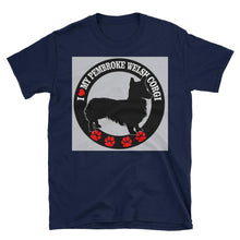 Load image into Gallery viewer, I love my Welsh Pembroke Corgi Dog, Short-Sleeve Unisex T-Shirt - NJExpat