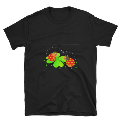 4 Leaf Clover Lady Bug Design Short-Sleeve Unisex T-Shirt - NJExpat
