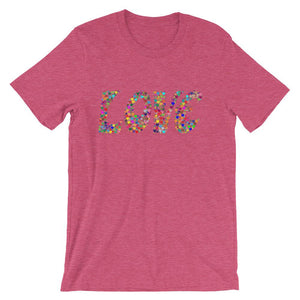 Love is all you need, Valentines Day Heart T-shirt Tee Short-Sleeve Unisex T-Shirt - NJExpat