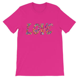 Love is all you need, Valentines Day Heart T-shirt Tee Short-Sleeve Unisex T-Shirt - NJExpat