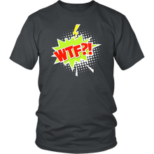 Load image into Gallery viewer, WTF?! T-shirt Cartoon Comic Gift Tee Speech Bubble - NJExpat