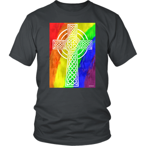 Rainbow cross Gift T-shirt for Easter, Religion, Christian - NJExpat