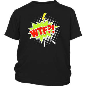 WTF?! T-shirt Cartoon Comic Gift Tee Speech Bubble - NJExpat