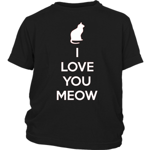 I Love You Meow T-shirt Gift Tee for Cat lover Pet Owners - NJExpat