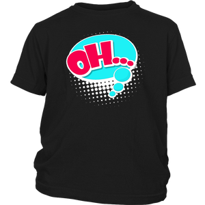 OH! T-Shirt Gift Tee Speech Bubble Cartoon Comic style - NJExpat