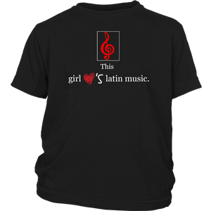 This Girl Loves Latin Music T-shirt Tee Gift - NJExpat