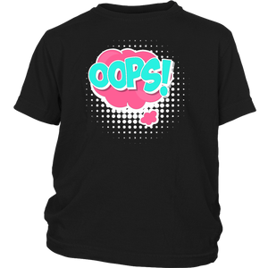 OOPS! T-shirt Gift Tee Cartoon Comic Speech Bubbles - NJExpat