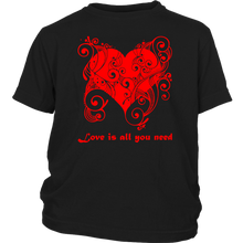 Load image into Gallery viewer, Love is all you need Hearts T-shirt - NJExpat