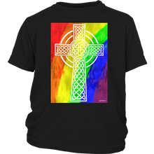 Load image into Gallery viewer, Rainbow cross Gift T-shirt for Easter, Religion, Christian - NJExpat