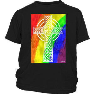 Rainbow cross Gift T-shirt for Easter, Religion, Christian - NJExpat